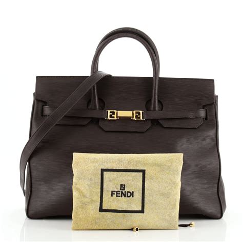 fendi bag leather|Fendi genuine leather handbags.